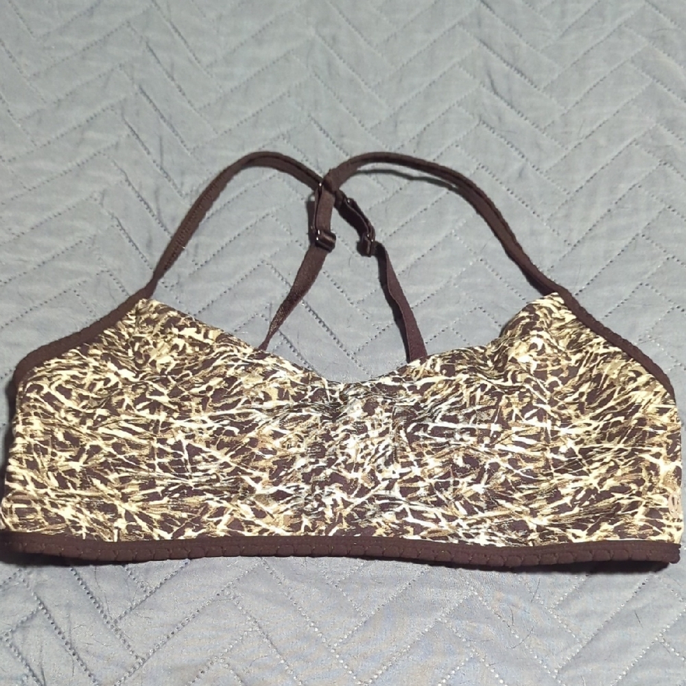 Brown Patterned Women's Bralette